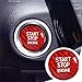 VKGUG Carbon Fiber Push Start Button Cover Compatible with Lexus IS200T IS250 IS300 IS350 RCF RC200T RC300 RC350 NX200 NX300 Engine Start Stop Button Cover Key Ignition Switch Cover Red