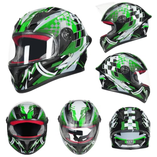 Image of Kids Motorcycle Helmet Full Face DOT Approved