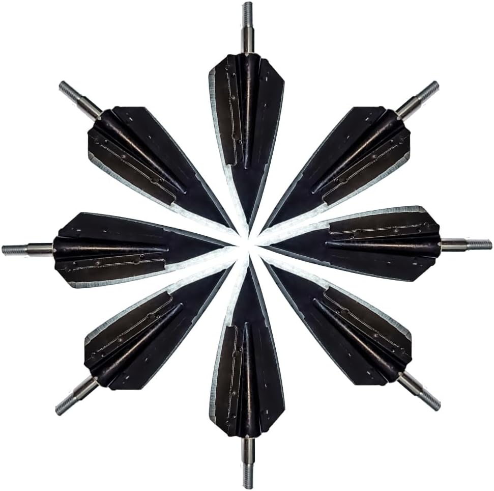 Traditional Hunting Broadheads 150 Grain, Screw-in Fixed Blade Arrow Tips, Stainless Steel Sharp Broad Heads for Recurve Bow, Compound Bow & Crossbow, Outdoor Hunting Shooting (12Pcs w/ Storage Box)
