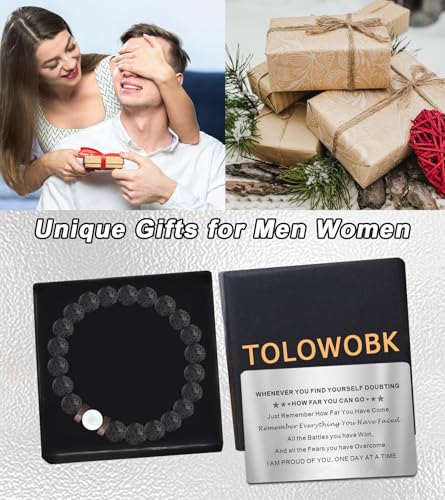 Sobriety Gift for Men Women Sober Gifts Beaded Bracelets Sobriety Cards Anniversary Month & Year Recovery Addiction Gifts Milestone AA NA Alcoholics Anonymous Easter Birthday Gifts for Men2