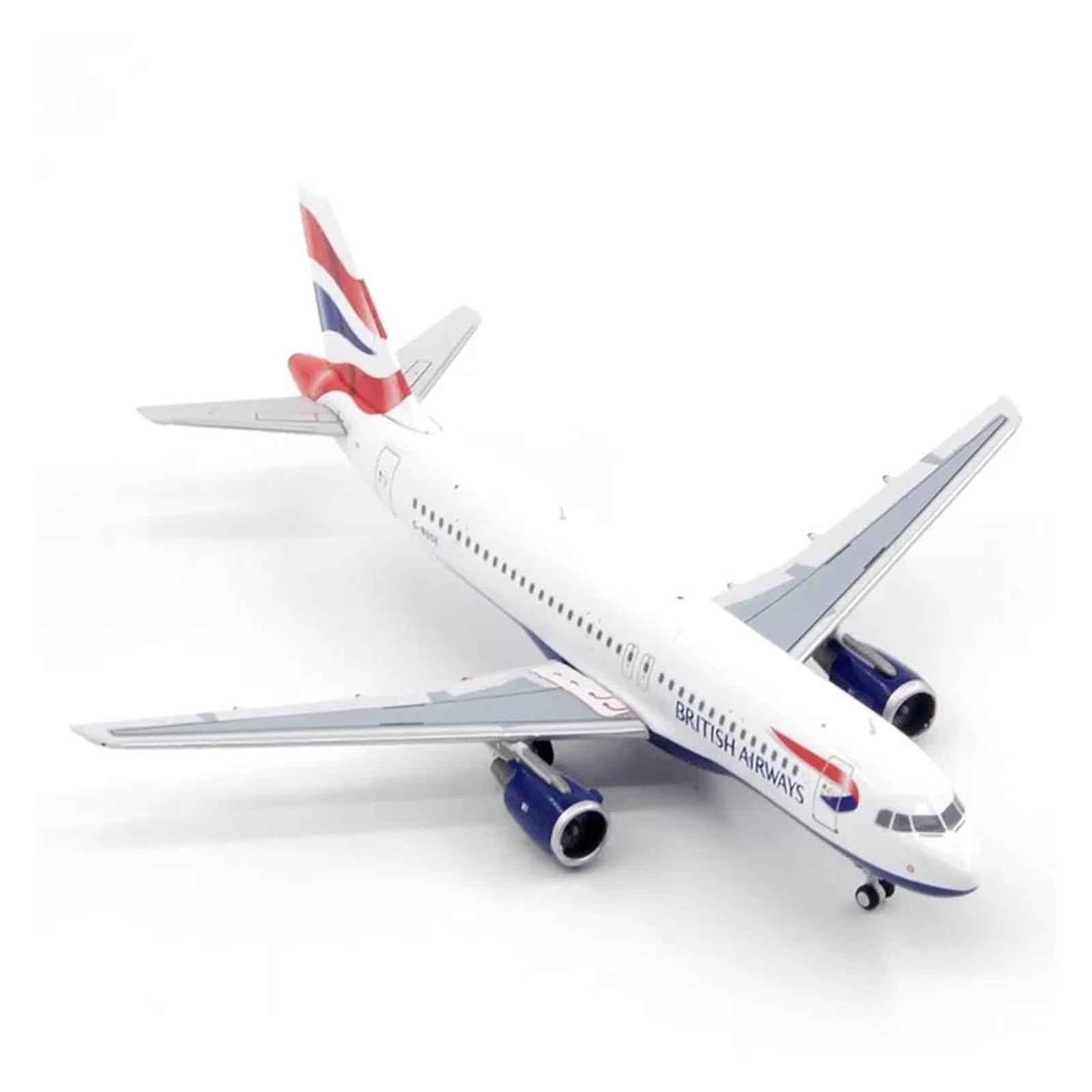 Réplica a escala 1/400 del avión British Airways A320 con acabado metálico 6