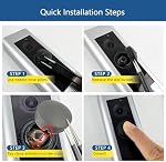 Remplacement du bouton d'entrée pour la caméra Pro/Peephole - 4-Pack Bouton de porte comprend 2 Vis, Fixe Boutons craqués Aucun appareil coûteux nécessaire, facile DIY Installe dans le procès-verbal