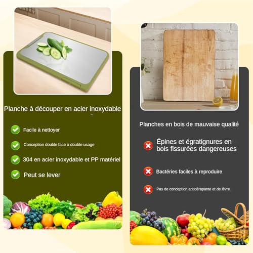 Planche à découper en métal pour sublimer votre comptoir