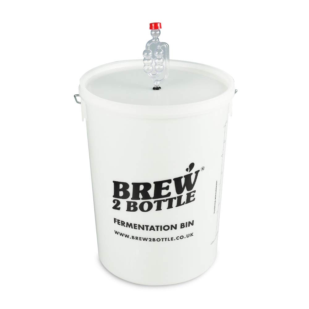 Brew2Bottle 25ltr Home Brew Fermentation Bucket, Lid with Grommet & Bubbler Airlock
