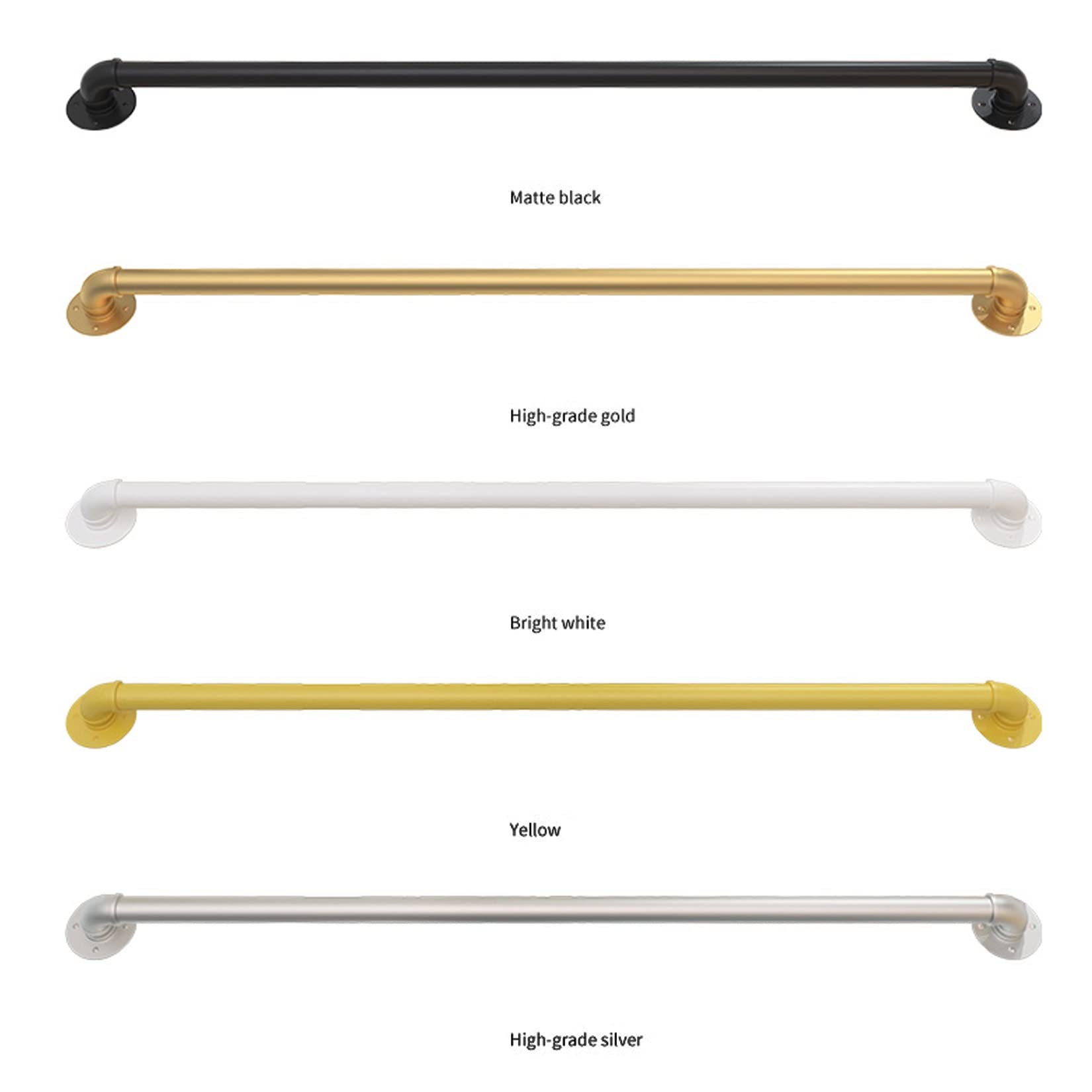 Garde-corps industriel rustique noir pour escaliers – Fer forgé avec accents Installation facile Parfait pour une utilisation en intérieur et en extérieur Design compact