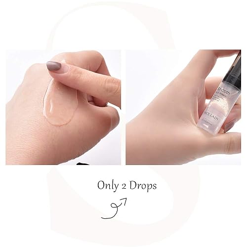 Miniatura 5 de Base de maquillaje facial, minimizador de poros grandes, cubierta perfecta, sin relleno de borrador de poros, líneas finas suaves, base con infusión