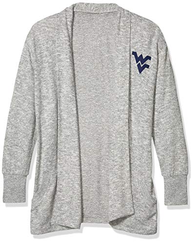 Image of chicka-d Women's Cozy Fleece Cardigan Heather Grey