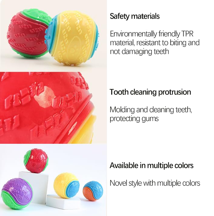 AWAVM 3Pcs Squeaky Dog Ball - Image 3