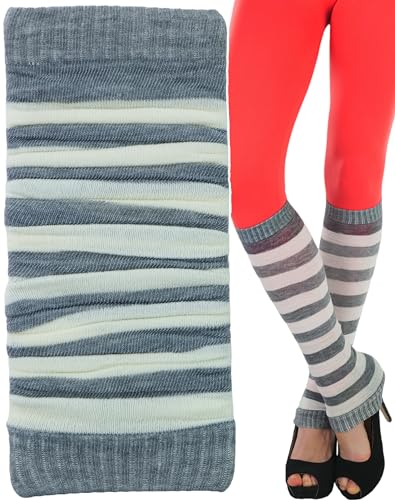 Image of ToBeInStyle Women's Long Over The Knee Leg Warmers Bright Thigh High