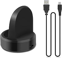 Vista 8 de Cargador compatible con Samsung Galaxy Watch de 1.654 in/1.811 in, base de carga mejorada para Galaxy SM-R800/R810/R815 cargador de reloj