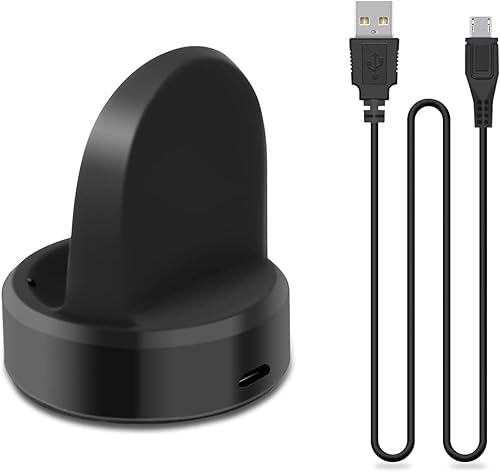 Miniatura 8 de Cargador compatible con Samsung Galaxy Watch de 1.654 in/1.811 in, base de carga mejorada para Galaxy SM-R800/R810/R815 cargador de reloj