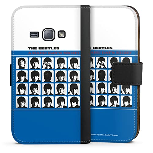DeinDesign Etui Compatible avec Samsung Galaxy J1 (2016) Etui Folio Etui magnetique A Hard Day’s Night Musique The… - Les Beatles, Paul McCartney, John Lennon, RIngo Starr, George Harrison DeinDesign Etui Compatible avec Samsung Galaxy J1 (2016) Etui Folio Etui magnetique A Hard Day's Night Musique The…