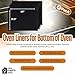 ALL PARTS ETC. Oven Liners for Bottom of Oven – 4 Pack, Large Non-Stick, Teflon Oven Mat Reusable Heat-Resistant Protection for Electric Gas and Toaster Ovens BPA and PFOA Free 19.5