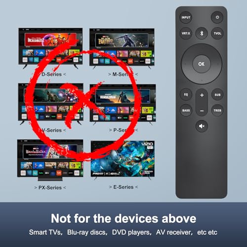 image for Angrox for VIZIO-Soundbar-Remote, Replacement for VIZIO 5.1/2.1 Home T