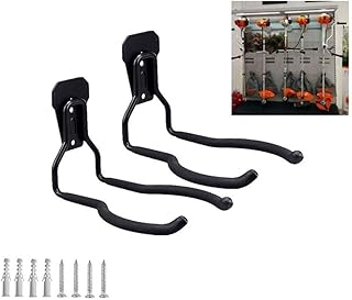 Garden Power Tool Hanger String Trimmer Hangers Garage Wall Hooks, Garage Power Tool Rack Holder, Wall Mount Garage Tool Storage Organizers Bicycle Hanger Utility Hooks (2 Pcs)