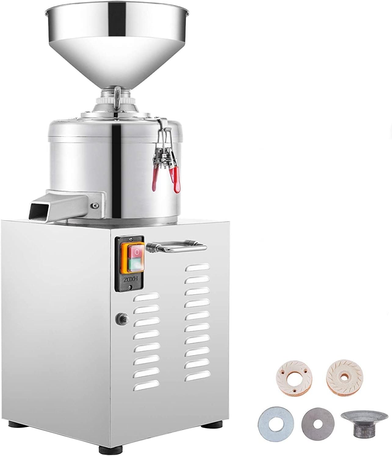 VEVOR Commercial Peanut Butter Maker 15 Kg/h, Electric Peanut Butter Maker 2850 r/min Stainless