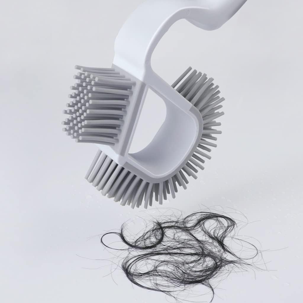 Toilet Brush Holder Toilet Brush Holder Household Wall-mounted Toilet Cleaning Brush Bathroom Long Handle Soft Bristles Cleaning Brushs 360° No Dead Angle Toilet Bowl Brush Set Toilet Brush Holders