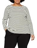 Rundhalsausschnitt TOM TAILOR MY TRUE ME Damen Streifen Crew-Neck T-Shirt, 24804-white Wood Navy STRI, 44