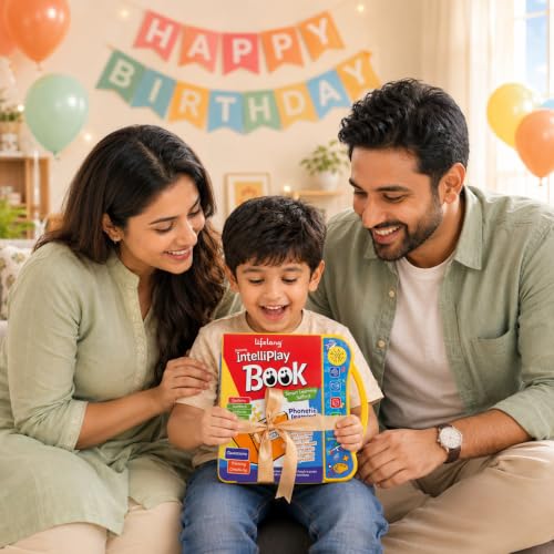 Image of Lifelong IntelliPlay Book for Kids | Intelligent Book with Alphabets, Numbers, Shapes & Phonics | Interactive Sound Book with Marker | Screen Free Learn & Play Sound Book for Kids 2-8 Years