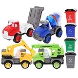 JOINPAYA Oferta Juguetes Juguete De Clasificar Basura Coche De Basura Fricción Vehículo De De Camión De Saneamiento