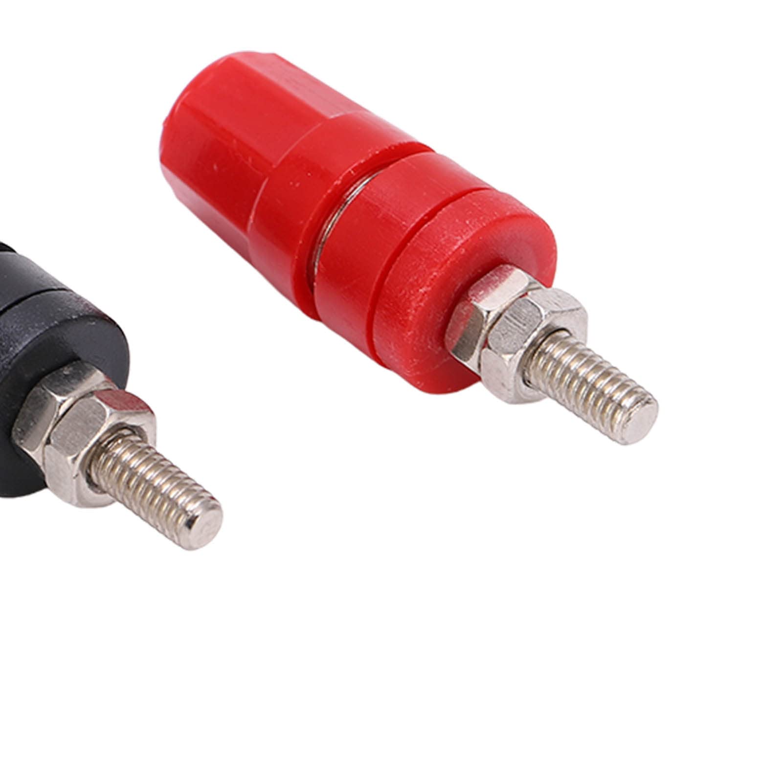 Set Di 5 Paia Di Spine A Banana 4mm Placcate Oro – Terminali A Vite M4 Per Cavi Altoparlanti