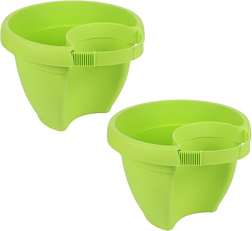 2 macetas de pared de plástico resistentes para colgar en la organización