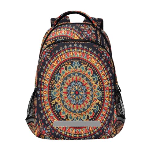 Sac à livres mandala bohème : soulagez le dos de vos enfants avec un sac d'école adapté