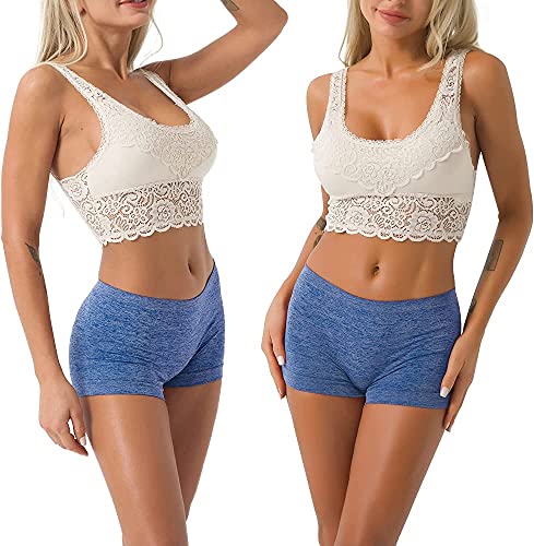 Image of Pack of 4(Any Colors) Boyshort Panties for Girls and Women