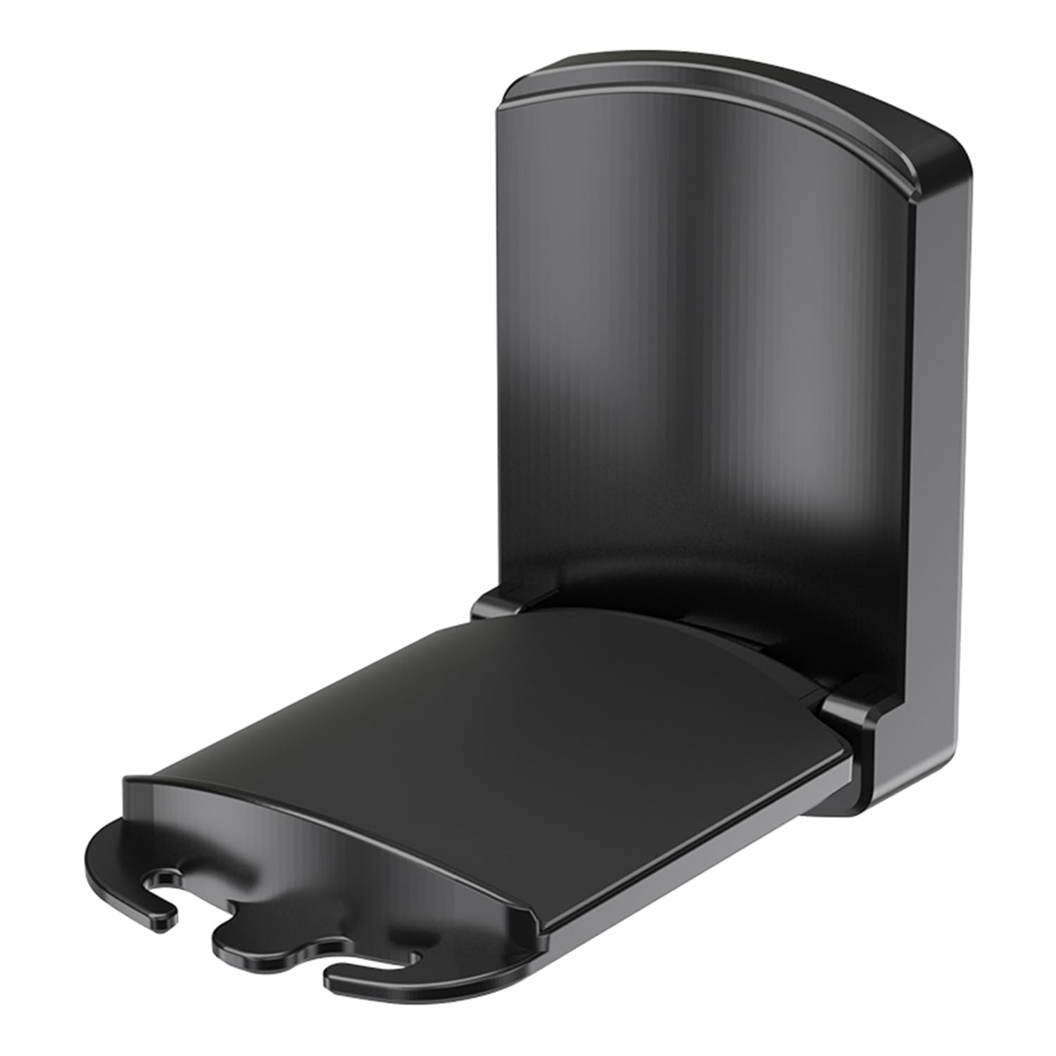 KOBBRAN Headphone Stand Holder for Airpods Max,HyperX,Sennheiser,Sticky Headset Hanger Adhesive Headphone Holder Hook Mount,Headset Stand Clip Under Desk,Earphone Clamp for Airpods Max (Black 1 Pack)