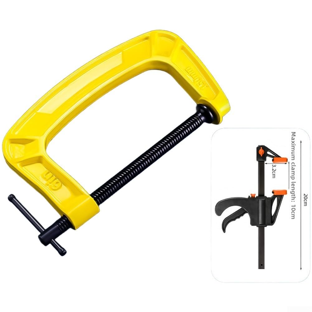 Abrazadera en G Hierro para fundido Industrial 16cm Antideslizante(E)