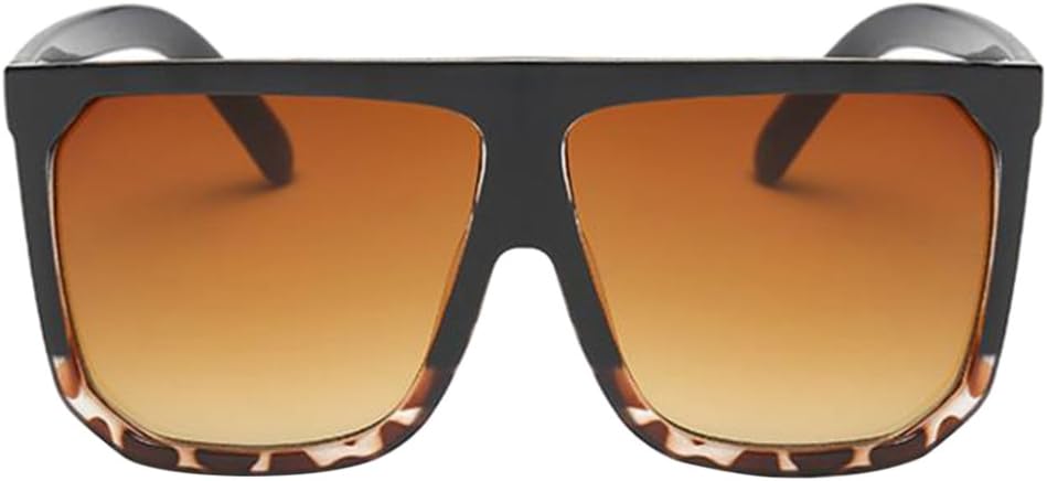 Sharplace Large Oversize Square Womens Sunglasses Metal Frame Black Blue Brown Clear UV400