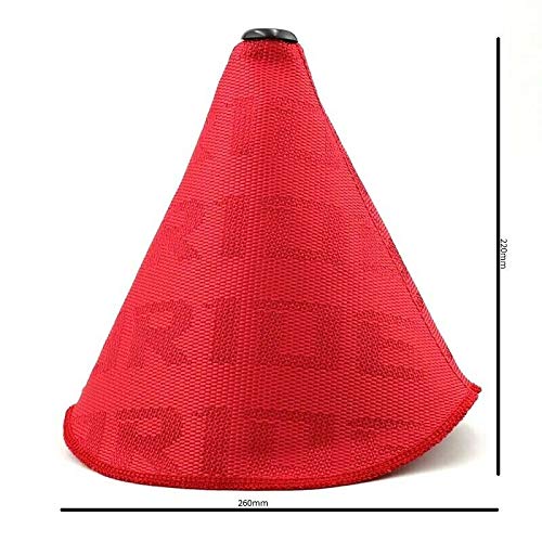 Bride Red Hyper Fabric Shift Knob Shifter Boot Cover Mt/At For All Honda Acura #TOP2