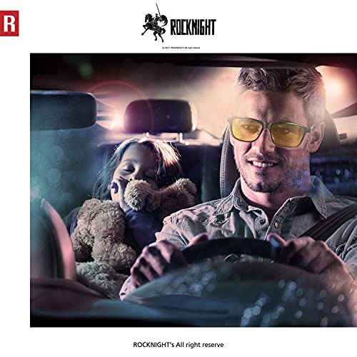 Image of ROCKNIGHT HD Polarized Driving Sunglasses UV400 Protection Lightweight Al-Mg Metal Frame Outdoor Casual 60mm