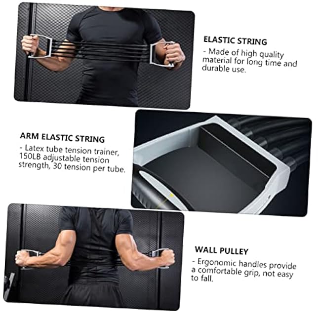 Kisangel 1pc Spring Exerciser Chest Expander Tension Fitness Equipment for Home and Office Workouts Lightweight Design with Non Slip Handles and Ergonomic Grip