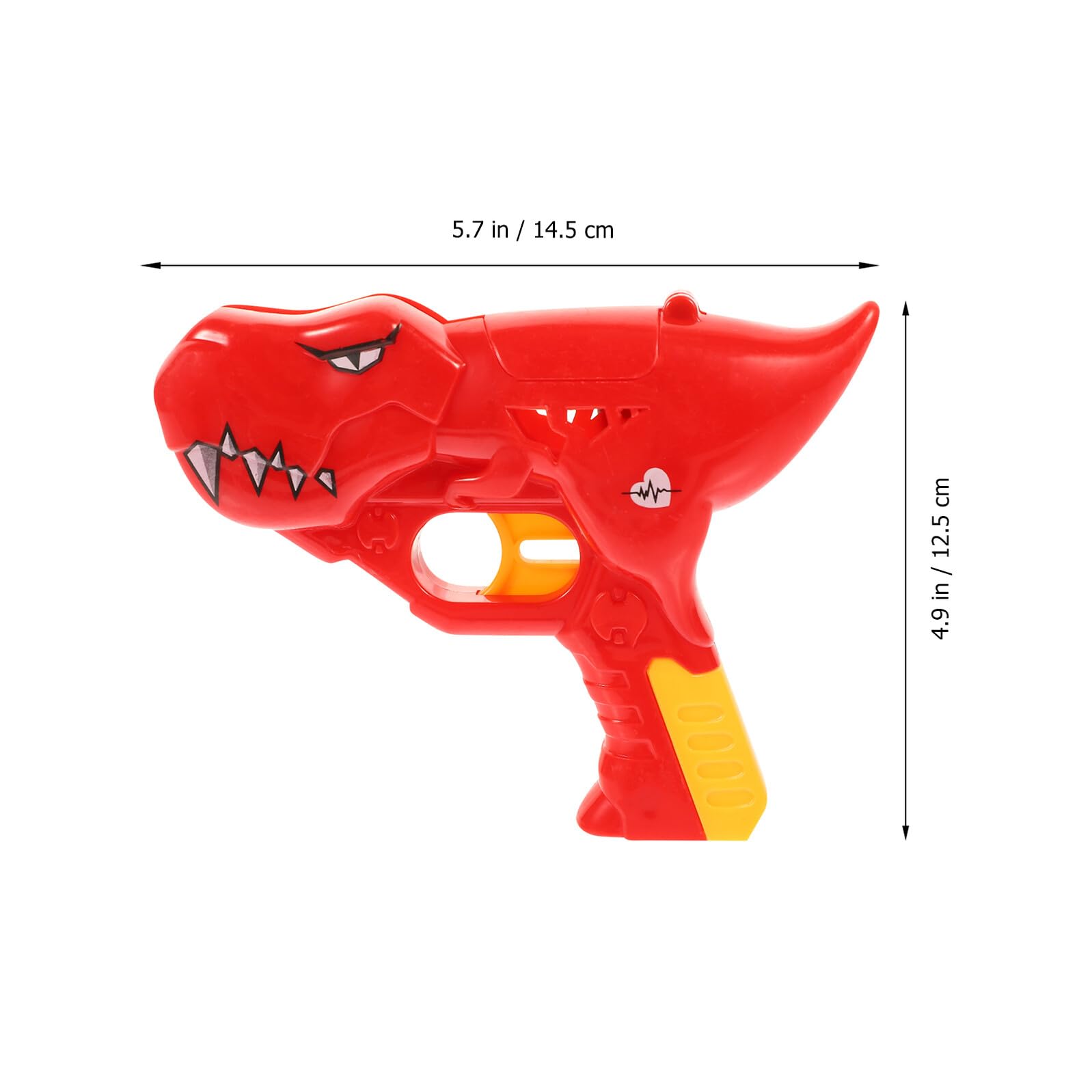 Giocattolo a Forma di Robot Dinosauro per Lecca-Lecca, 2 Unitá, Plastico Rosso, Apertura Bocca e Spazio per Conservare Lecca-Lecca, per Feste di Compleanno Ragazzo Ragazza