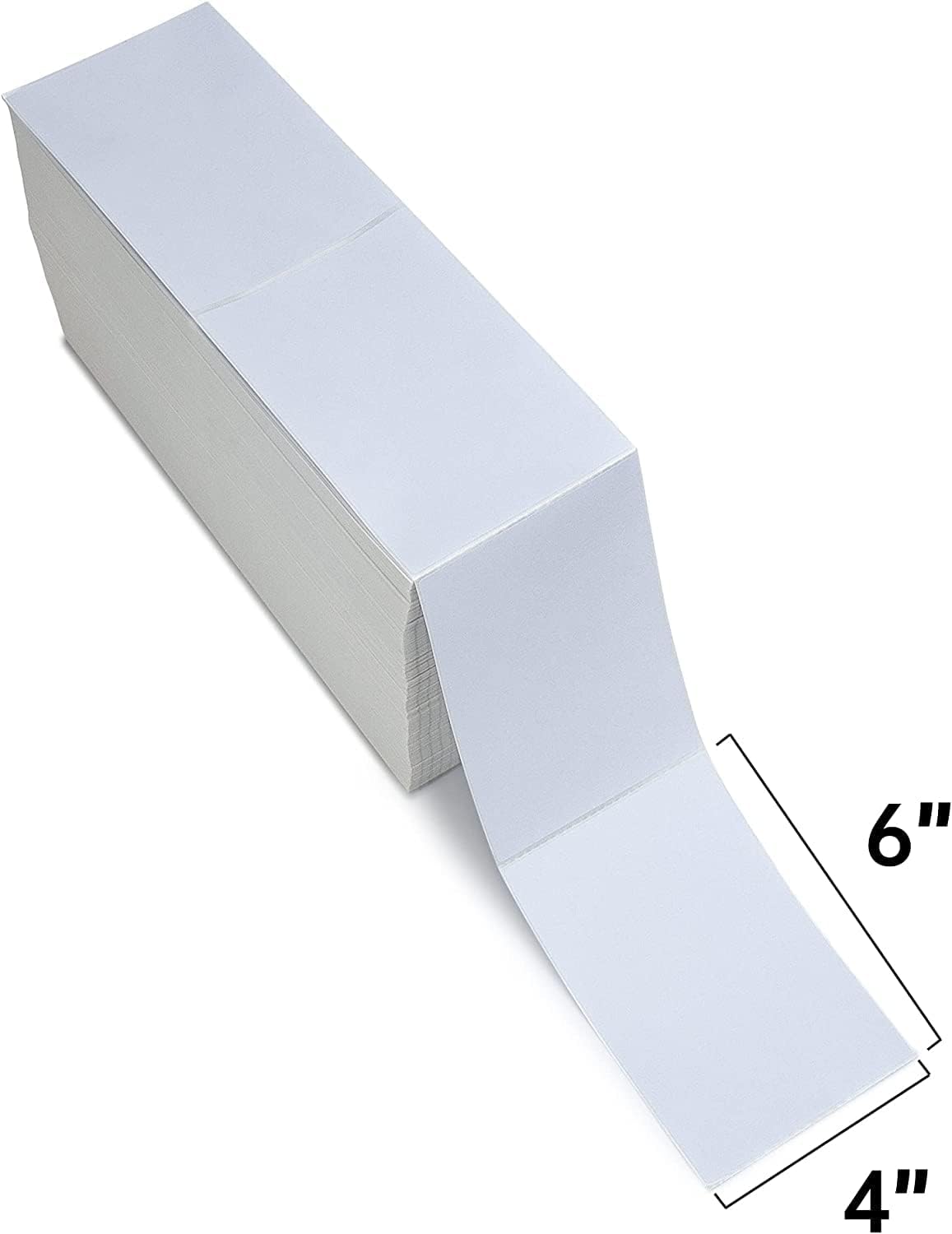 l liked 3000 4x6 thermal labels fanfold, direct thermal shipping labels - perforated and strong adhesive 3000 labels