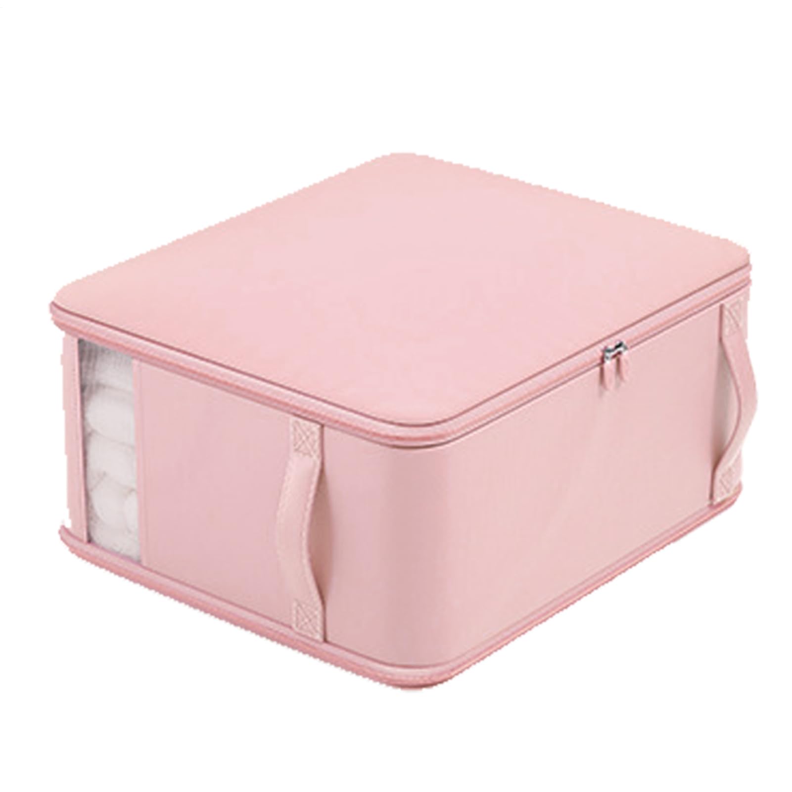 Organizador de ropa de cama compacto y apilable con acabados reforzados