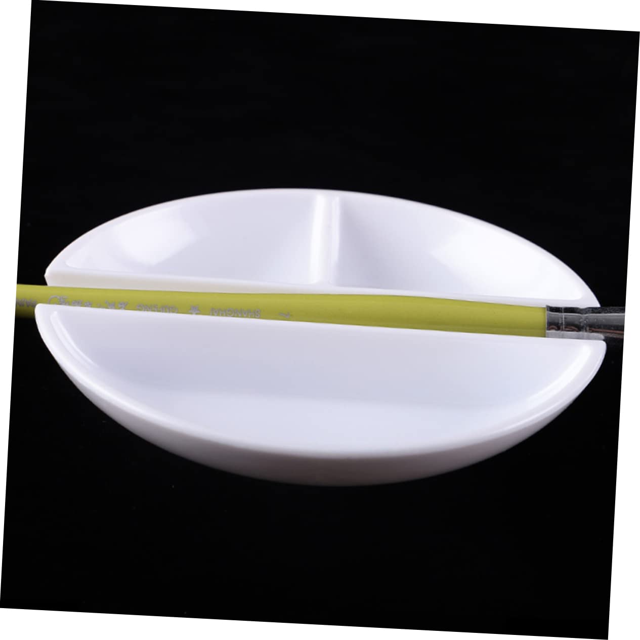 Veemoon 3Pcs Porcelain White Multi Purpose Ink Plates Round Palette for Calligraphy Painting and Art Crafts Lightweight and Convenient for Students and Adults