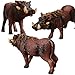 Gemini&Genius Warthog Toy, Safari Animal Figure, Warthog Figurine, Wildlife Action Figure, Great Play Toy, Collection, Cake Topper, Storytelling Prop and Room Decor for Kids