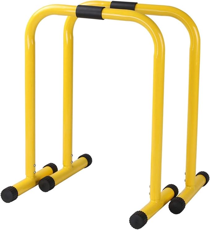 スタンド ディップススタンド 自宅で高負荷自重トレーニング 全身トレーニング可能 マルチディップス スタンド 筋トレ 器具 パンプアップ 胸筋 腕立て伏せ イエロー Yamayuhang プッシュアップバー Amazon
