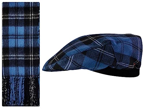 Ensemble Cadeau Écharpe et Casquette en Laine Ramsay Blue