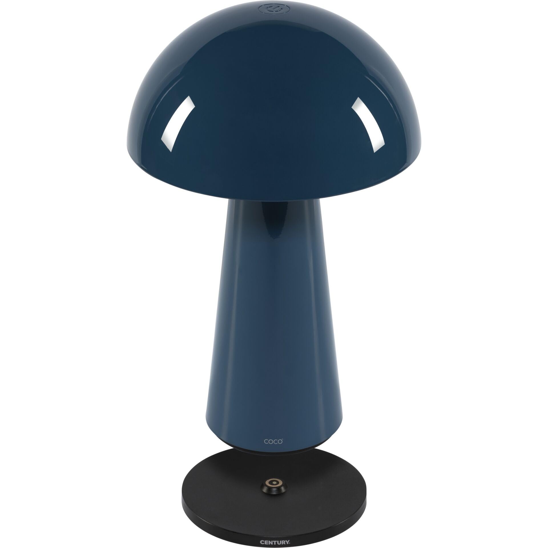 Lampada da tavolo coco ricaricabile base pg blu avio