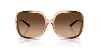 Women&apos;s HC8423U Universal Fit Square Sunglasses&comma; Brown Gradient&sol;Brown Gradient&comma; 56 mm