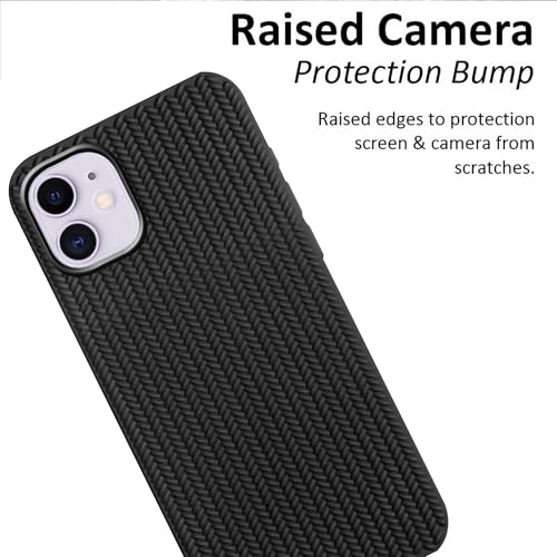 Image of amazon basics Braided Design Case Cover for iPhone 11 | Matte Finish | (Black, iPhone 11)