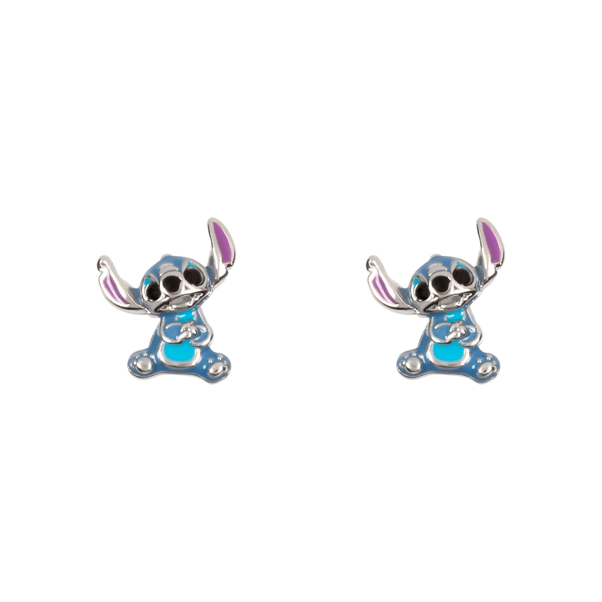 DisneyLilo & Stitch Sterling Silver Blue Enamel Stitch Stud Earrings E906250RRHL.PH