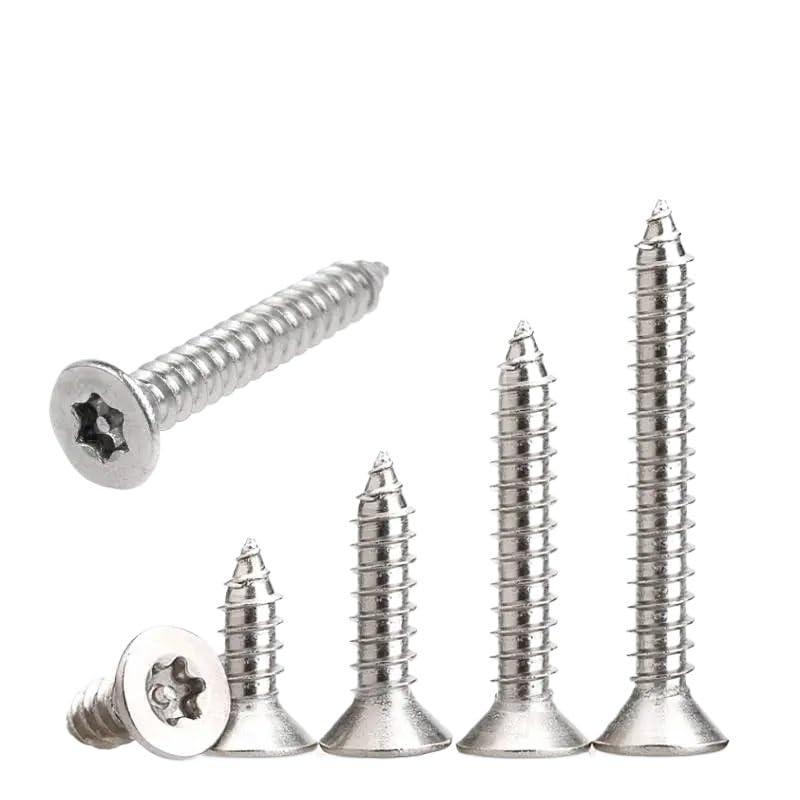 Tornillos Torx de acero inoxidable 304 a prueba de manipulaciones - Cabeza avellanada con pasador de seguridad (2,9 mm - 4,8 mm)(16mm,M2.9 (20PCS))