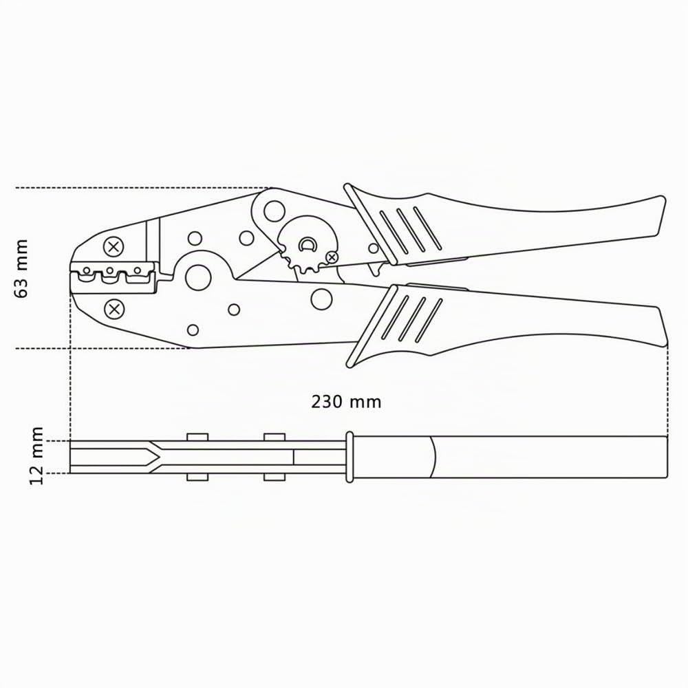 Beta 1608 - Pinza per capicorda preisolati, con regolatore di pressione