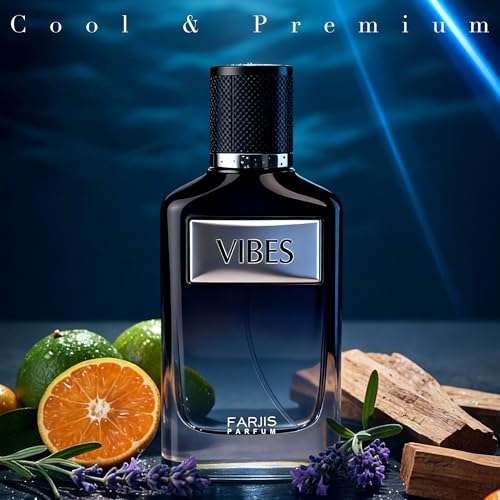 Image of A CENTER Vibes Men's Fresh Sage & Geranium Cologne 100ml Woody Seductive Eau de Parfum Premium Gift Fragrance