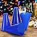 Hedume 12 Pack Cheer Megaphone, Plastic Blue Megaphone Party Accessory for Sports Cheers, Sports Match Game, Director Prop, Party Favors, Party Noisemaker, Outdoor Activities Cheerleading