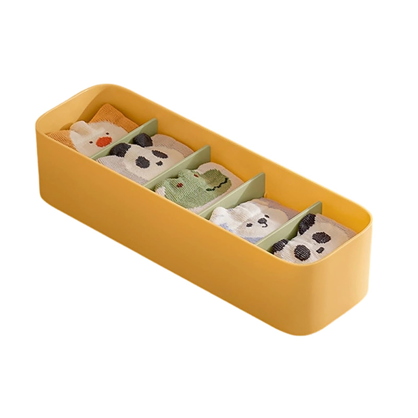 Glifora Drawer Storage Box - with Removable Partition Panel Container, Stackable Space Saving Storage Bin for Household